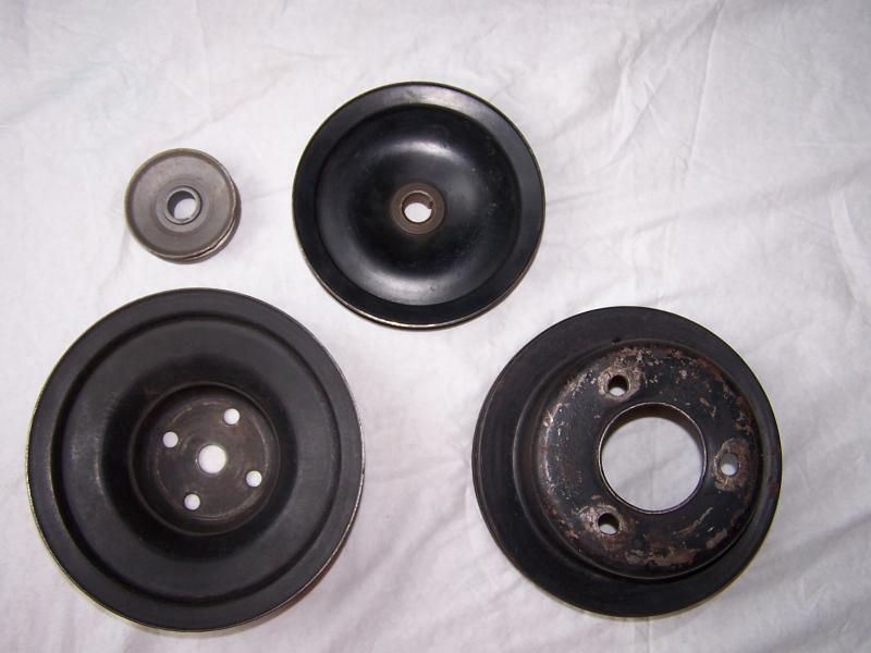 BBC crank pulley, PS pulley and WP pulley Team Chevelle
